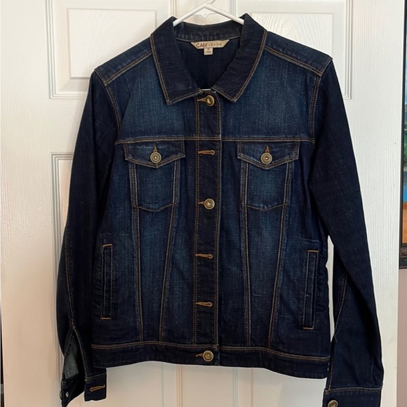 CABI Jeans Denim jacket size M - Picture 5 of 7